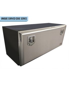 1200L x 450H x 450D / Steel truck tool box with polished stainless steel lid (EDGE series)
