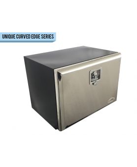 600L x 450H x 450D / Steel truck tool box with polished stainless steel lid (EDGE series)