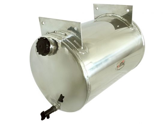 50 Litre Polished Stainless Steel Water Tank (with welded on top brakets)