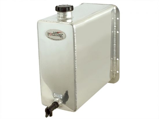 25 Litre Polished Stainless Steel Water Tank - Chassis Mount