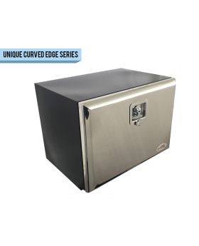 600L x 450H x 450D / Steel truck tool box with polished stainless steel lid (EDGE series)